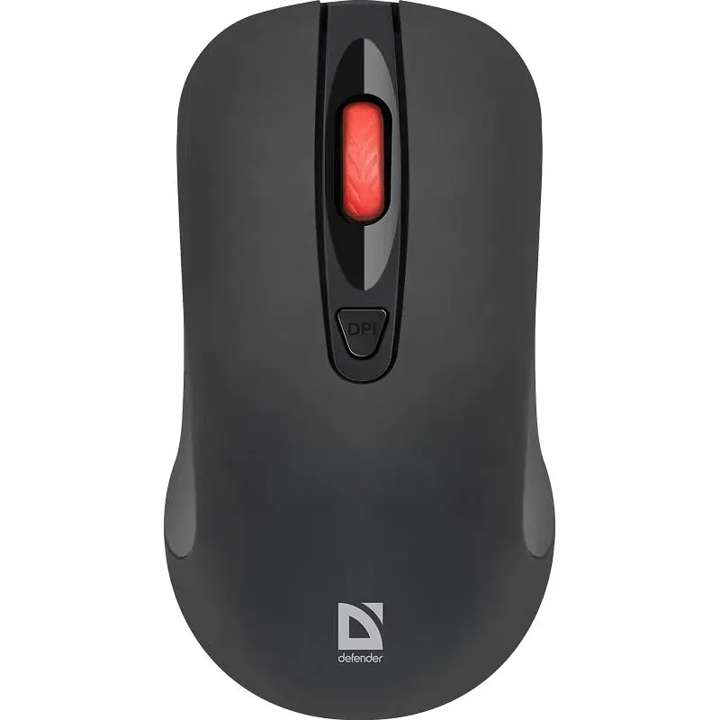 Комп'ютерна мишка Defender Nexus MS-195 бездротова 4 кн. до 1600 dpi безшумна чорна (52195) - фото 6