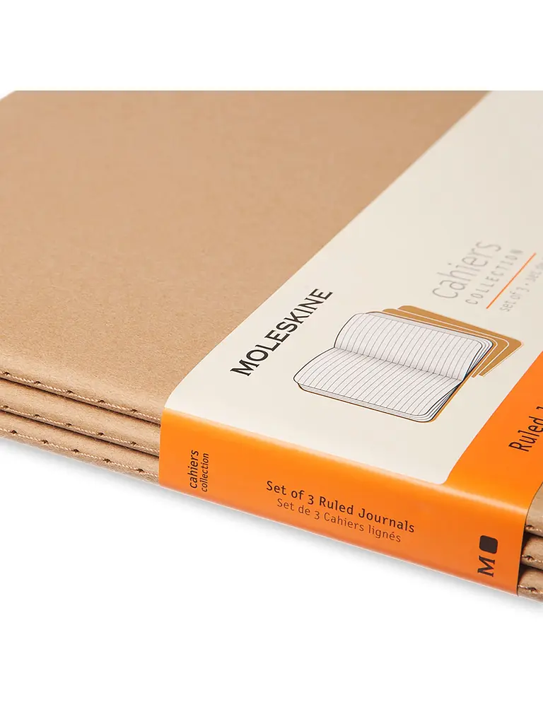 Записник Moleskine Cahier XXL, Лінійка Бежевий (QP431) - фото 5