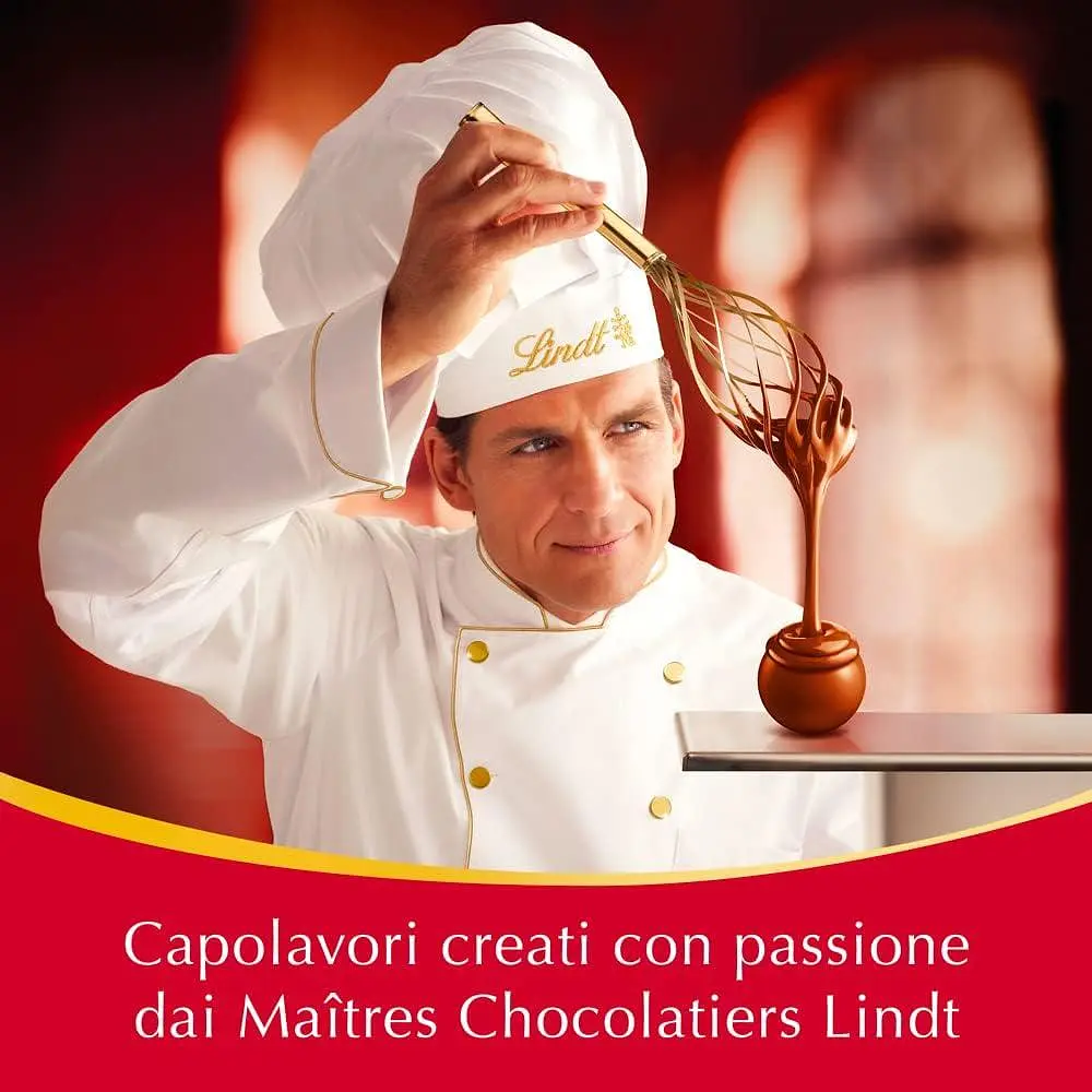 Подарунковий набір шоколадних цукерок Lindt Lindor Maxi Boule Praline di Cioccolato al Latte 44шт 550 г - фото 6