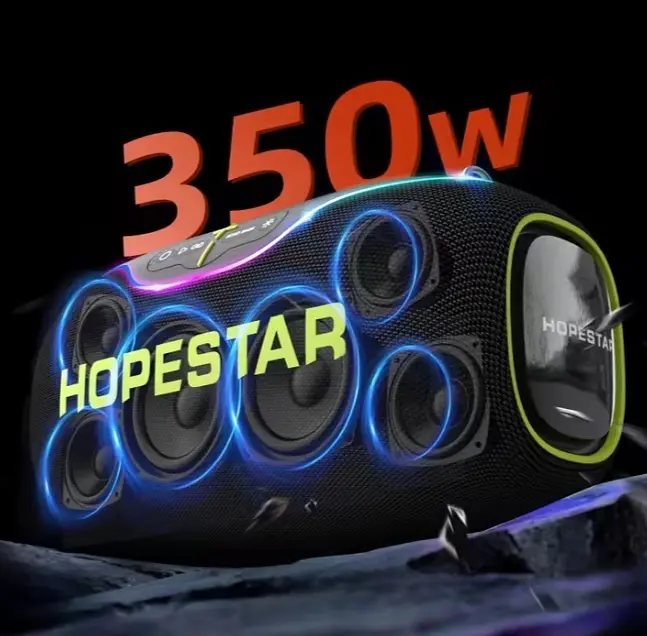 Портативна Bluetooth-колонка Hopestar A80 Black - фото 4