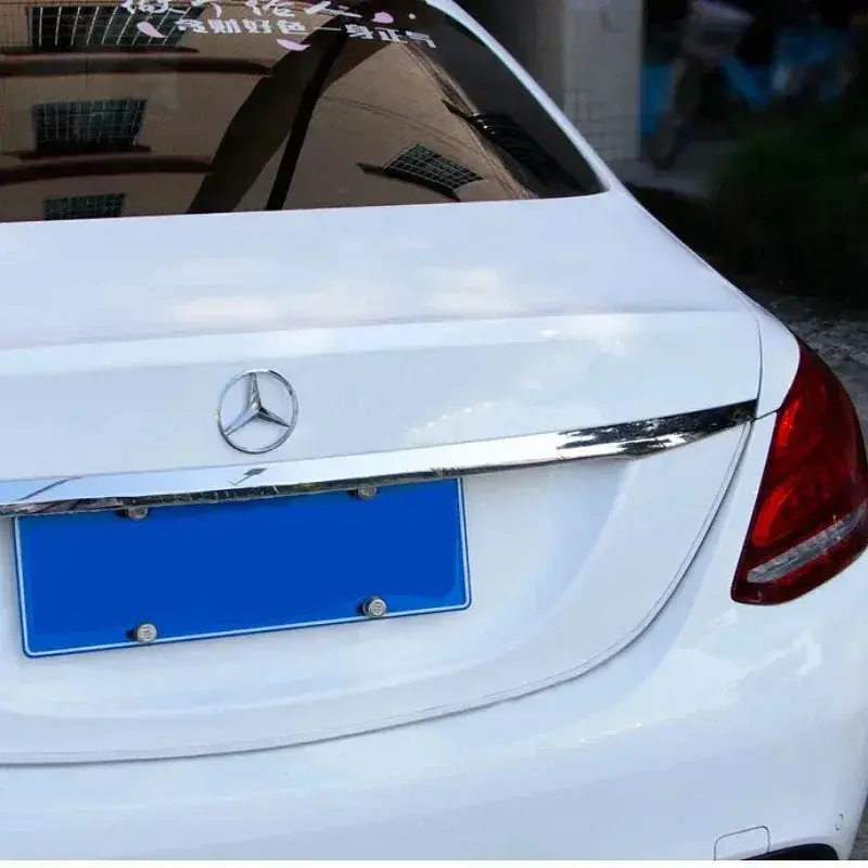 Емблема задня Mercedes-Benz W221 хром 82мм (3 напрямні + скотч) OEM A2058170216 - фото 2