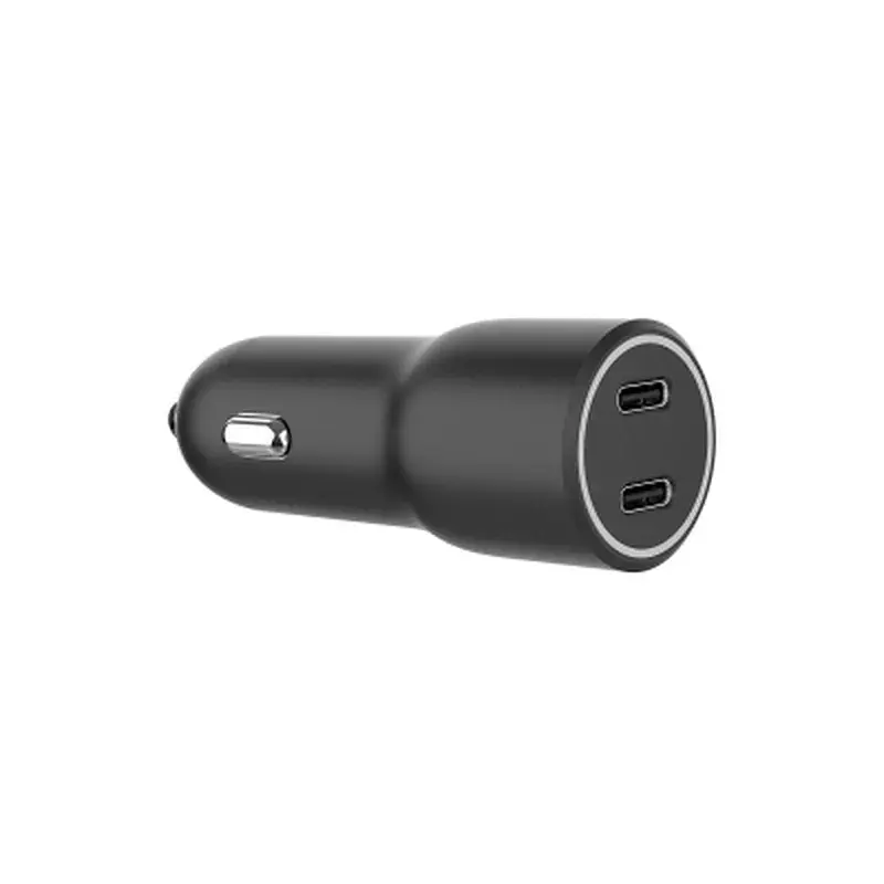 Зарядний пристрій Gembird 2xUSB-C (PD 20W) black (TA-UC-C2PD40-CAR-01) - фото 2