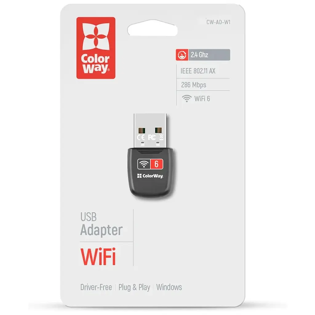 Мережева карта Wi-Fi ColorWay CW-AD-W1 - фото 6