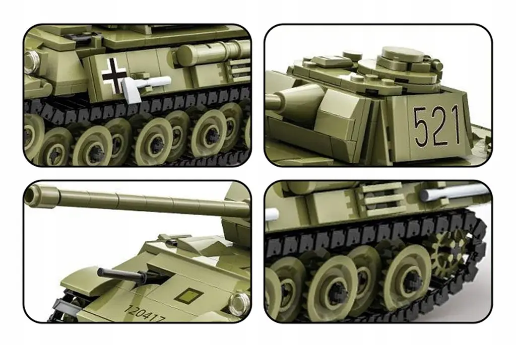 Конструктор Wange танк Panther Pz.Kpfw V  танк Пантера військова техніка ,638 деталей - фото 3