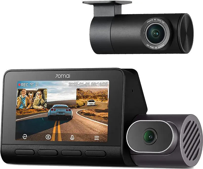Відеореєстратор для авто 70mai Dash Cam T800-2 4K + 2 задня камера Rear Cam RC24 - фото 3