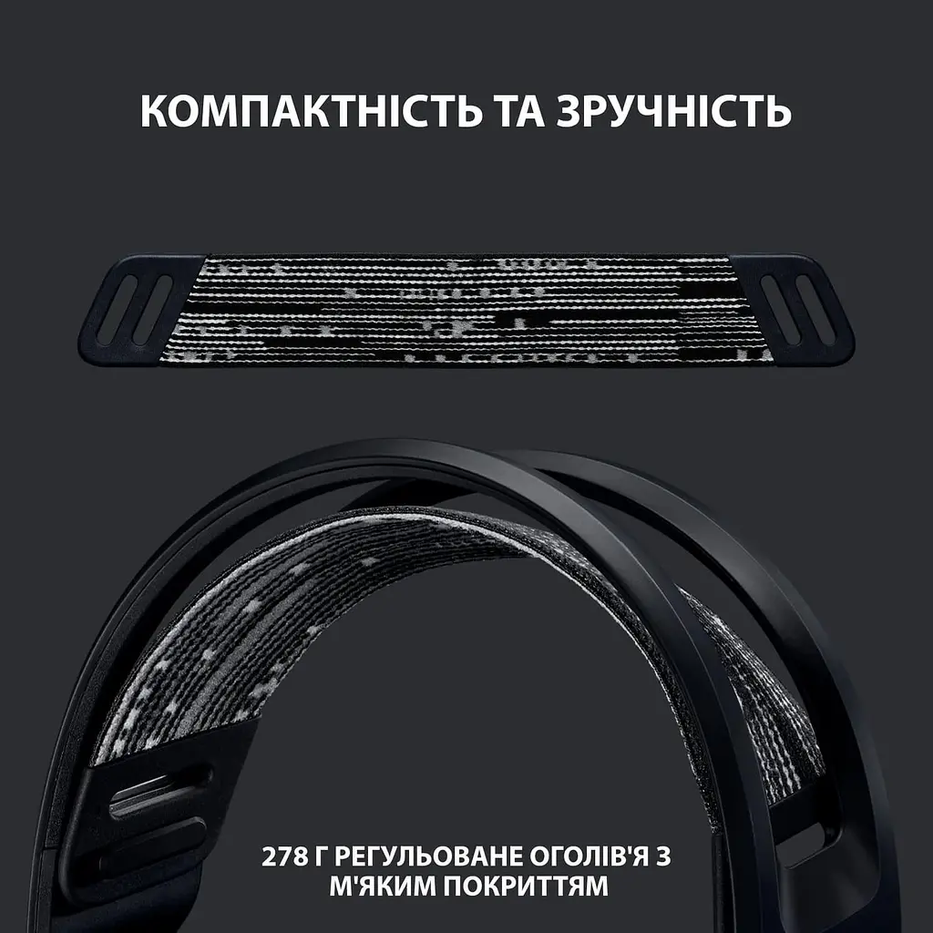 Ігрова гарнітура Logitech G733 Lightspeed Wireless RGB Black (981-000864) - фото 2