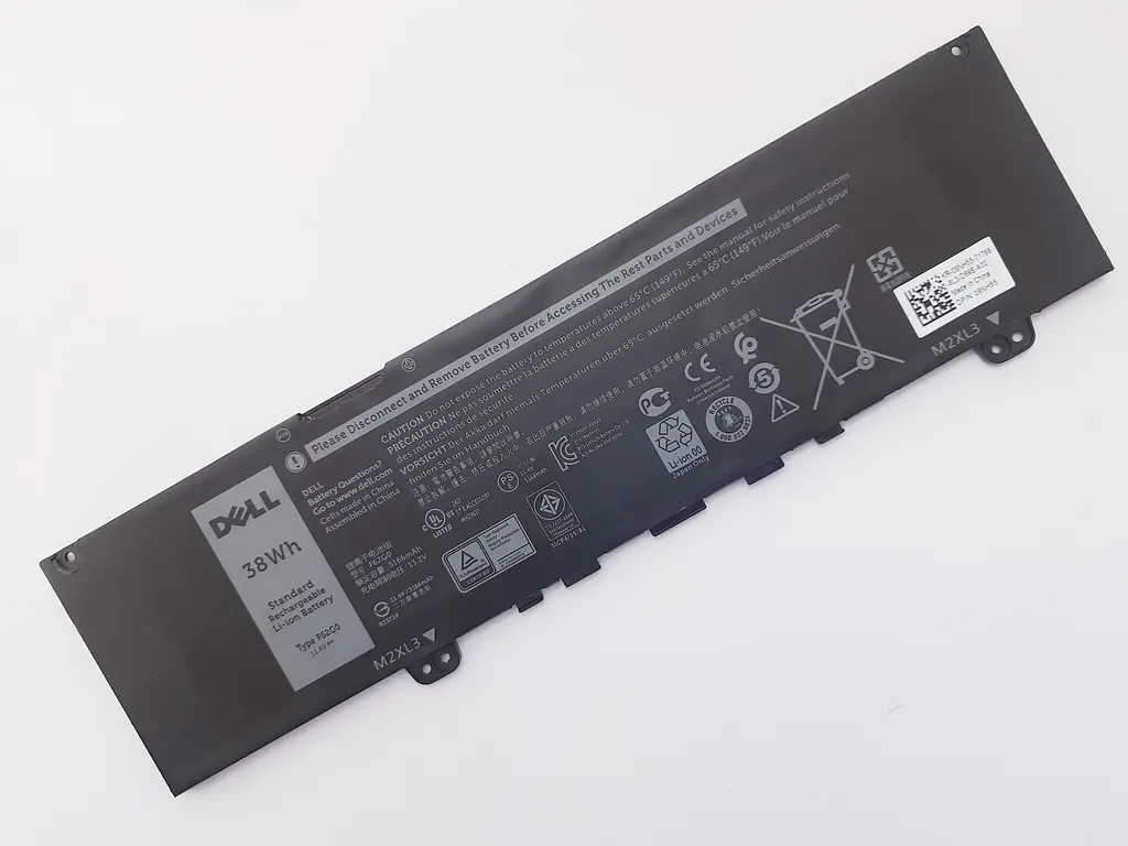 Акумулятор для ноутбука Dell Vostro 5370 F62G0 38Wh (3166 mAh), 3cell, 11.4V, Li-ion, чорний - фото 2