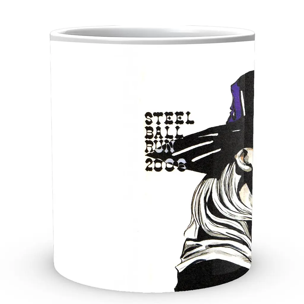 Кружка GeekLand JoJo's Bizarre Adventure Невероятные приключения ДжоДжо:Гонка стальной шар JJSBR 02 330 мл белая - фото 2