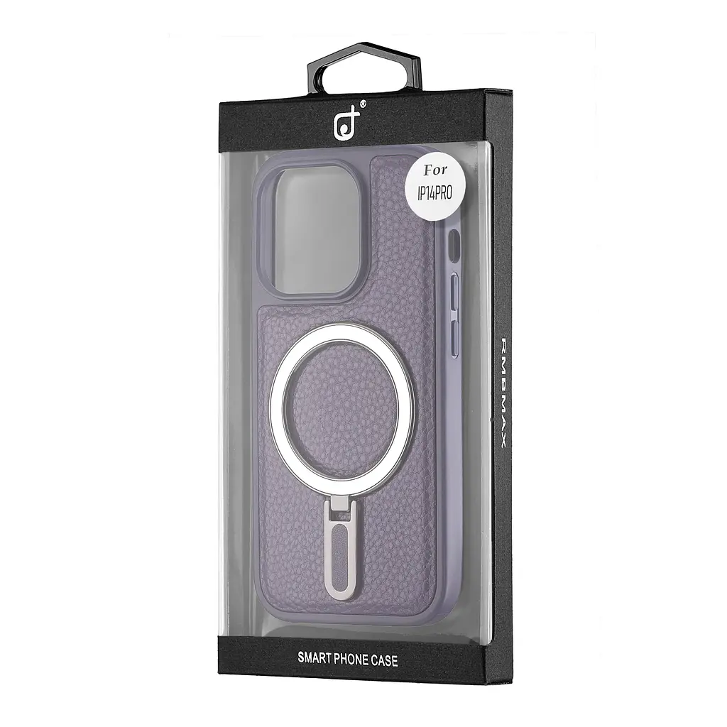 Чохол Jinduka Leather Ringo iPhone 14 Pro Purple - фото 2