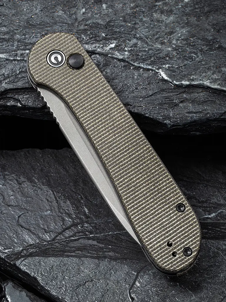 Ніж складаний туристичний Civivi Elementum Pocket, (8.9 см) 14C28N / Micarta сірий - фото 5