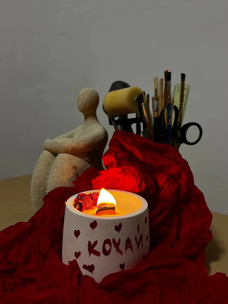 Подарунковий набір для виготовлення та розпису акриловими фарбами соєвої свічки - фото 8