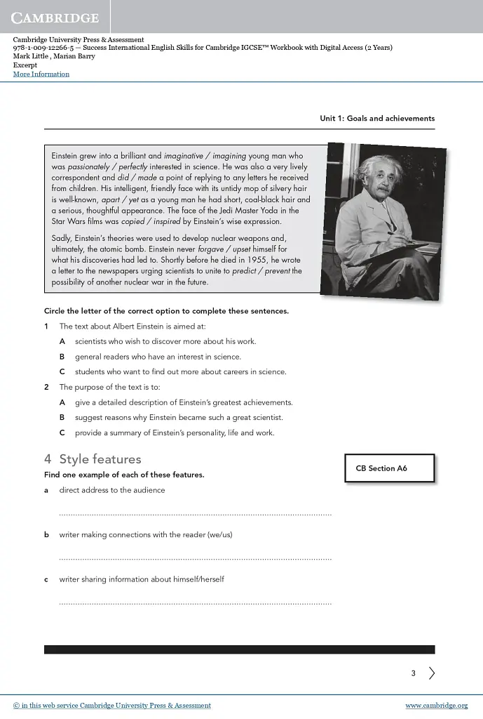 Success International English Skills for Cambridge IGCSE Workbook with Digital Access (2 Years) - фото 4