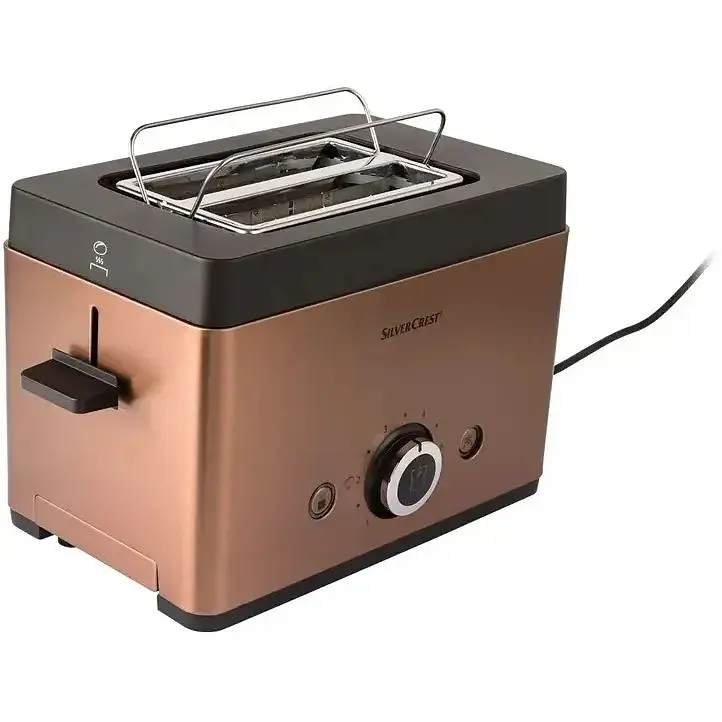 Тостер Silver Crest STT 850 Copper, 850 Вт, з насадкою для булочок, розморожуванням і регулюванням ступеня підсмажування - фото 4
