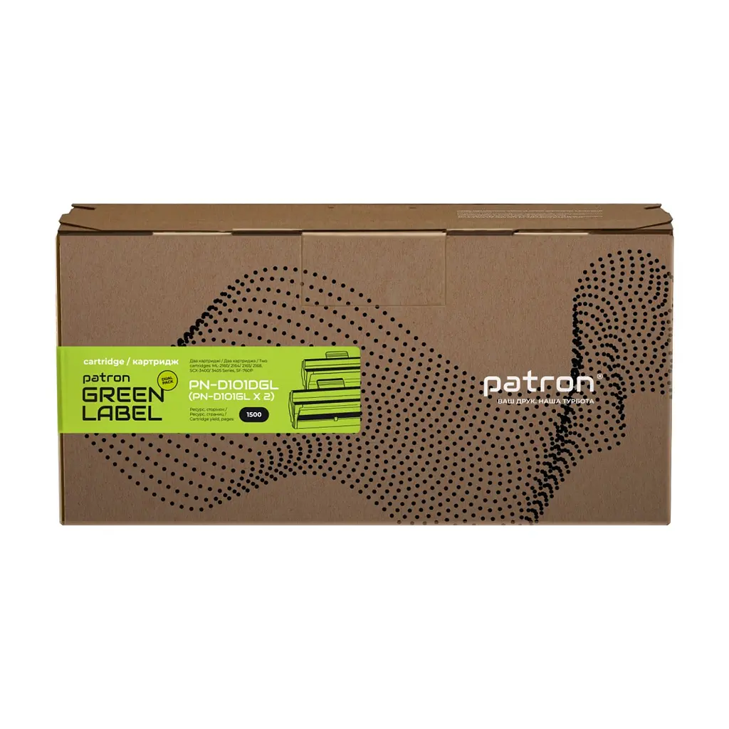 Картридж Patron SAMSUNG MLT-D101S (ML-2160) GREEN Label (DUAL PACK) (PN-D101DGL) - фото 2
