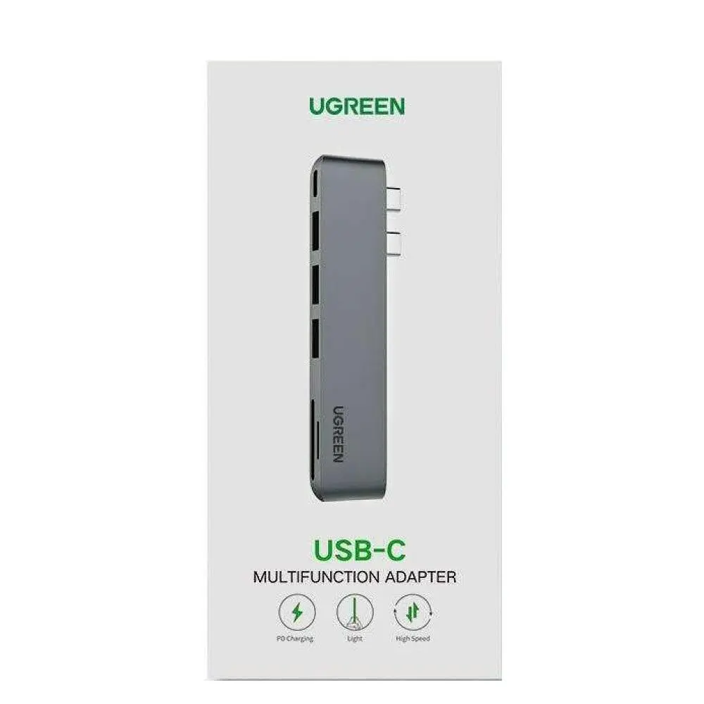 USB-Хаб Ugreen CM251 Dual USB-C To HDMI+3*USB 3.0 A+Type C Female Converter (UGR-60559) - фото 2