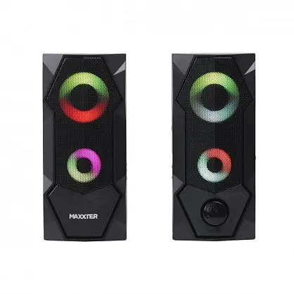 Колонки Maxxter CSP-U002RGB Black - фото 2