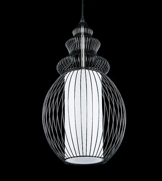 Люстра стельова Splendid Ray L606/1, E27, 40W, Чорний/білий, сучасний стиль, регулювання висоти - фото 2