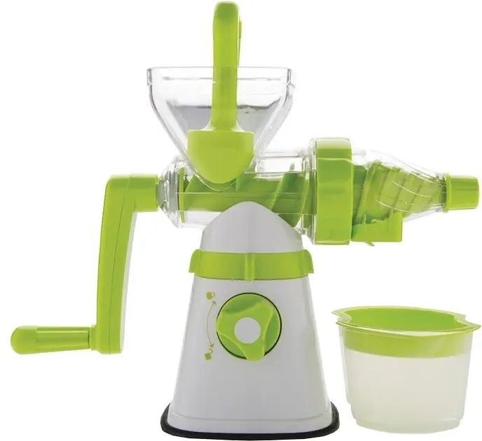 Соковижималка cоковитискач ручний шнековий багатофункціональний Guoyuan XD Design Manual Slow Juicer, Meileyi Салатовий 84797 - фото 5