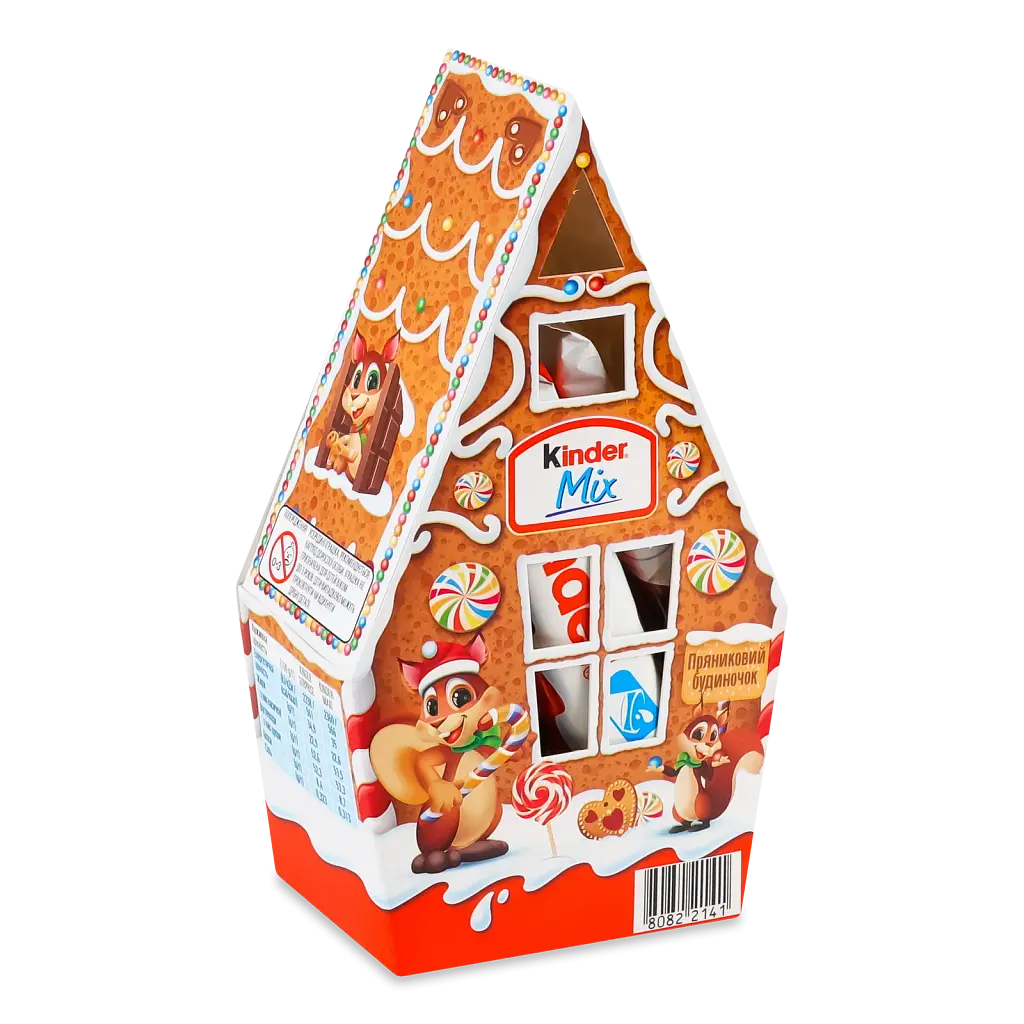 Новорічний набір Kinder Mini Mix Різдвяний будиночок 76 гр - фото 2