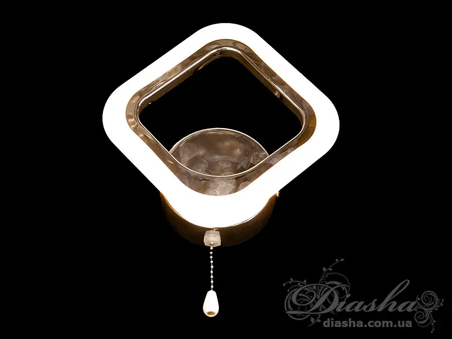 Світильник настінний LED Diasha A8060/1HR 12W 495 лм 21 см хром акриловий плафон для дому - фото 2