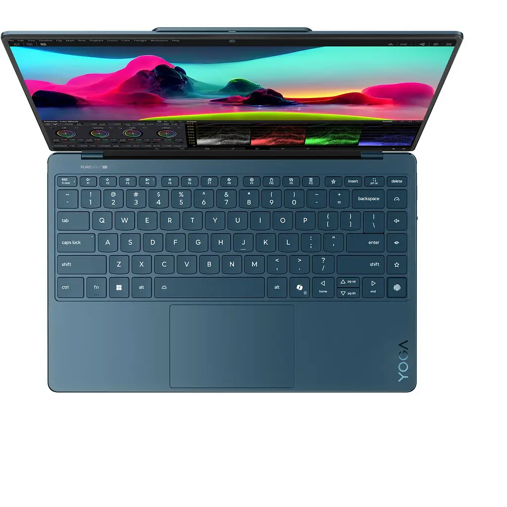 Ноутбук Lenovo Yoga Slim 9 14ILL10, (83CX0014RM), Intel Core Ultra 7258 В до 4,8 ГГц, 14-дюймовый WQUXGA сенсорный, 32 ГБ SSD 1 ТВ, Intel Arc Graphics, Windows 11 Home, Tidal Teal - фото 3