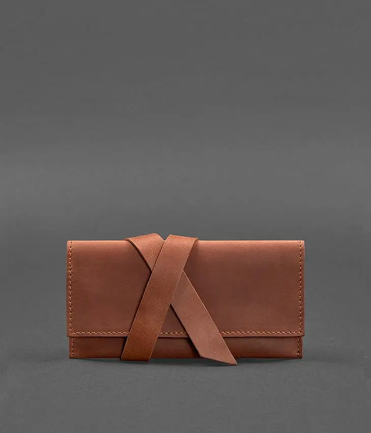 Шкіряний кисет для тютюну 1.0 світло-коричневий Crazy Horse - фото 2