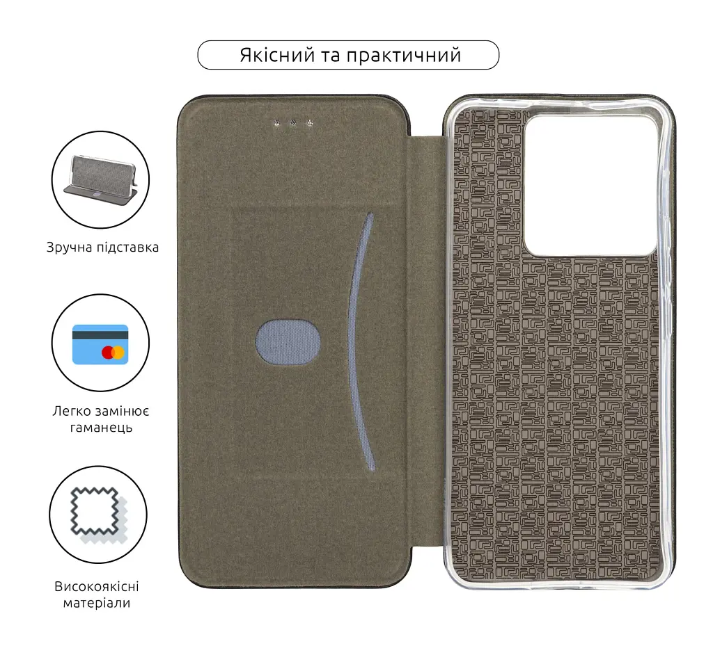 Чохол-книжка ArmorStandart G-Case для Xiaomi Poco X6 5G Black - фото 3