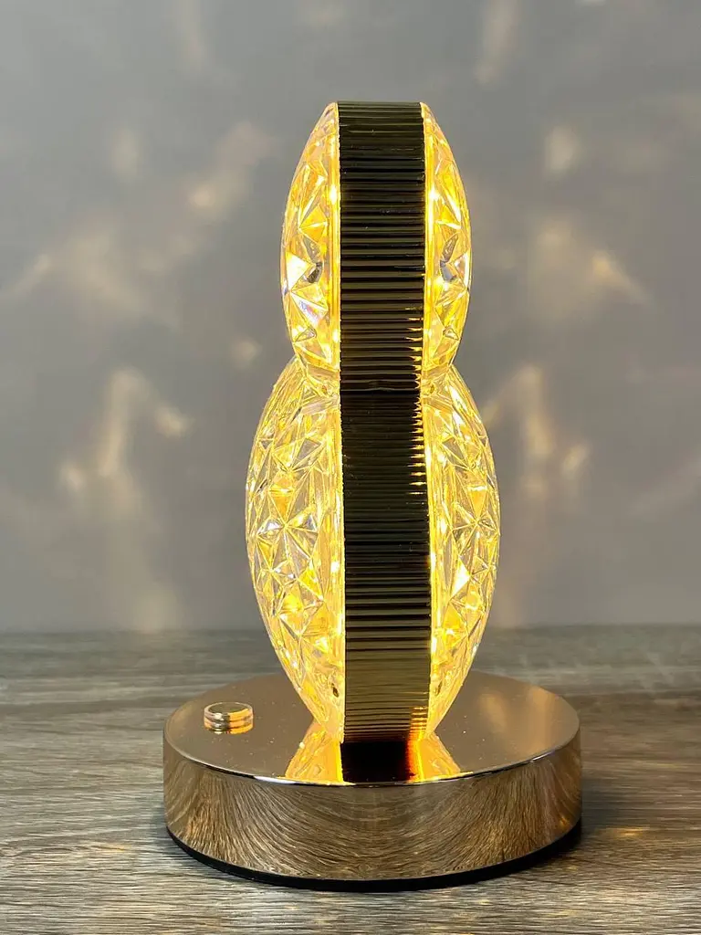 Дитяча LED-лампа нічник Bunny PC-8206 акумуляторна декоративна з кришталевим ефектом і сенсорним керуванням 3 режими - фото 6