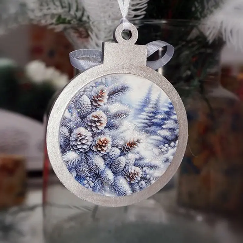 Творческий набор для создания 3-х елочных украшений "Winter Forest" Fabrika Decoru FDCKW-052 - фото 7