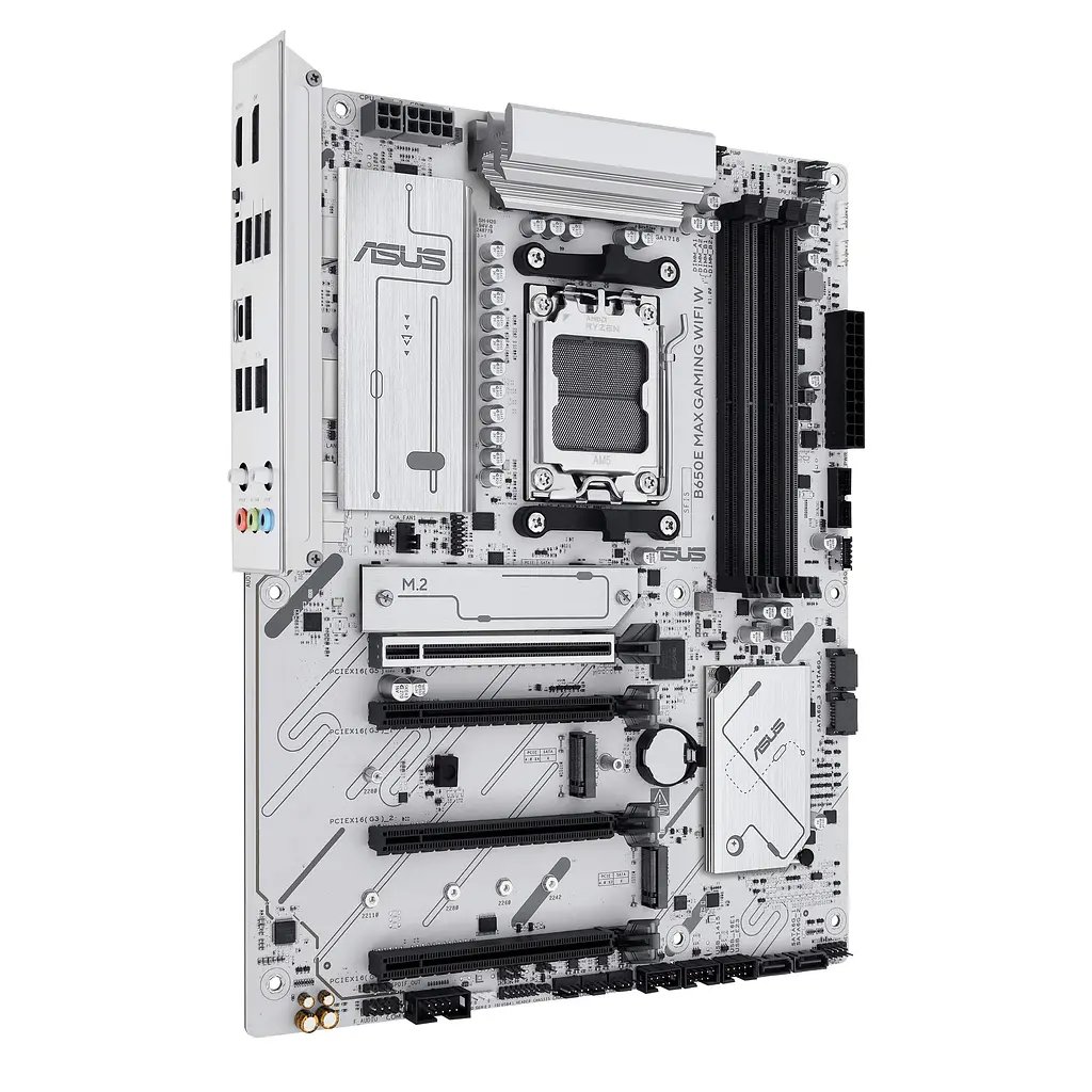 Материнская плата B650E MAX GAMING WIFI W sAM5 B650 4xDDR5 M.2 HDMI DP Wi-Fi BT ATX белый Asus teh0018990 - фото 3