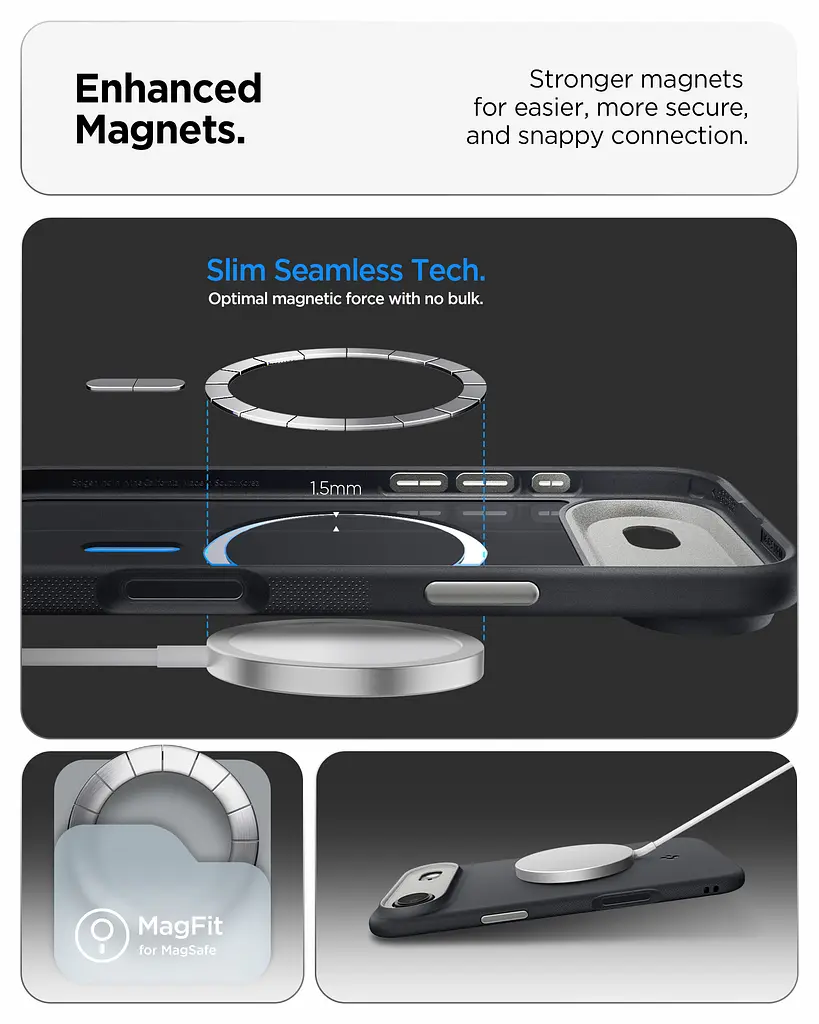 Чохол Spigen для iPhone 17 Air, Nano Pop MagFit, Black Sesame teh0019336 - фото 6