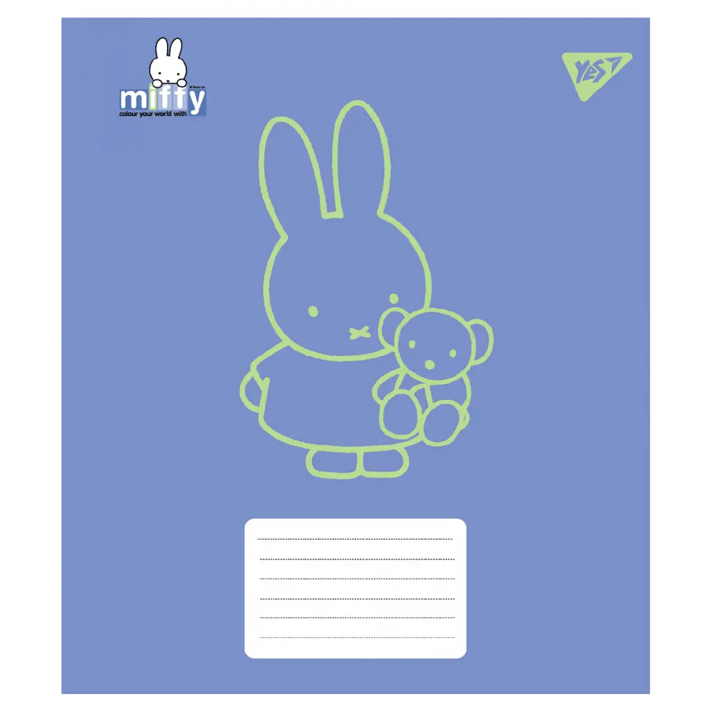 Зошит Yes Miffy Bunny А5 18 аркушів лінія (767621), в асортименті - фото 6