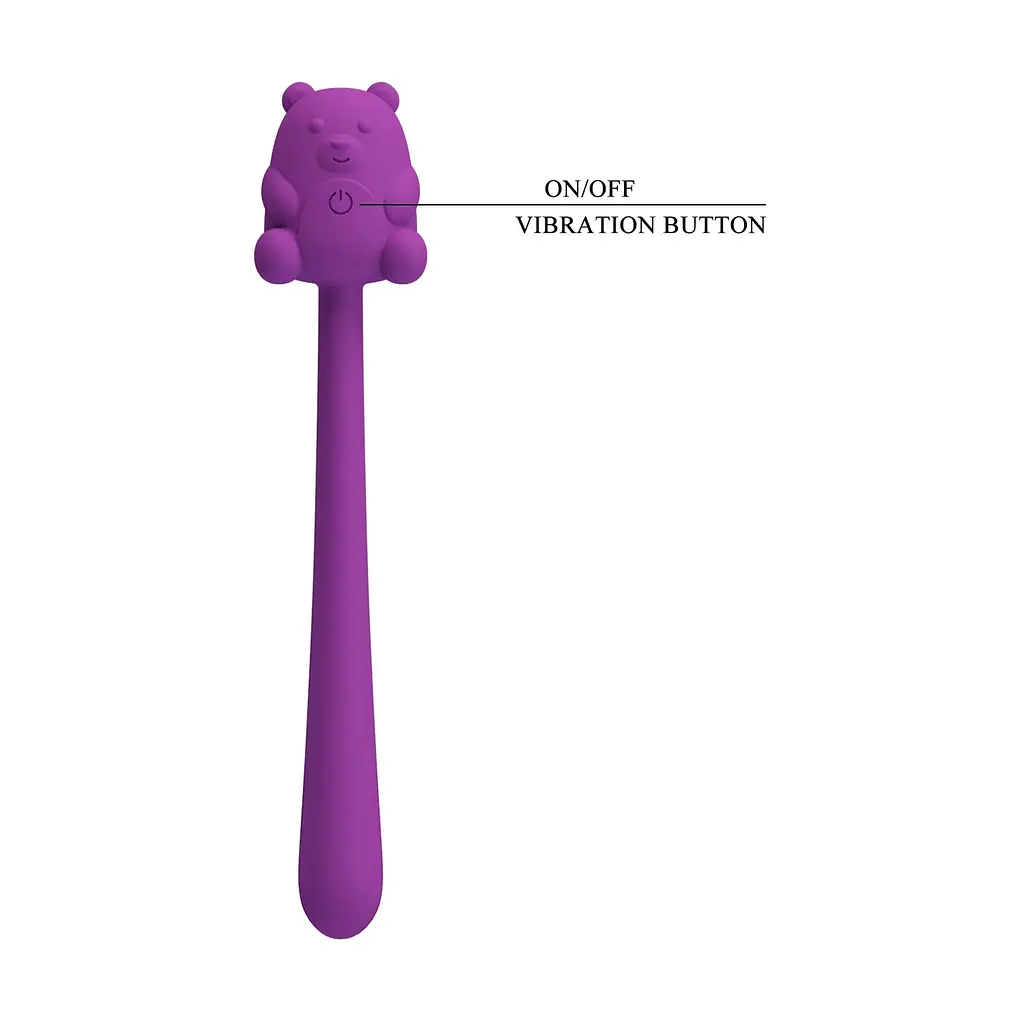Вібратор Pretty Love Cute Bear Purple, 7 vibration functions - фото 10