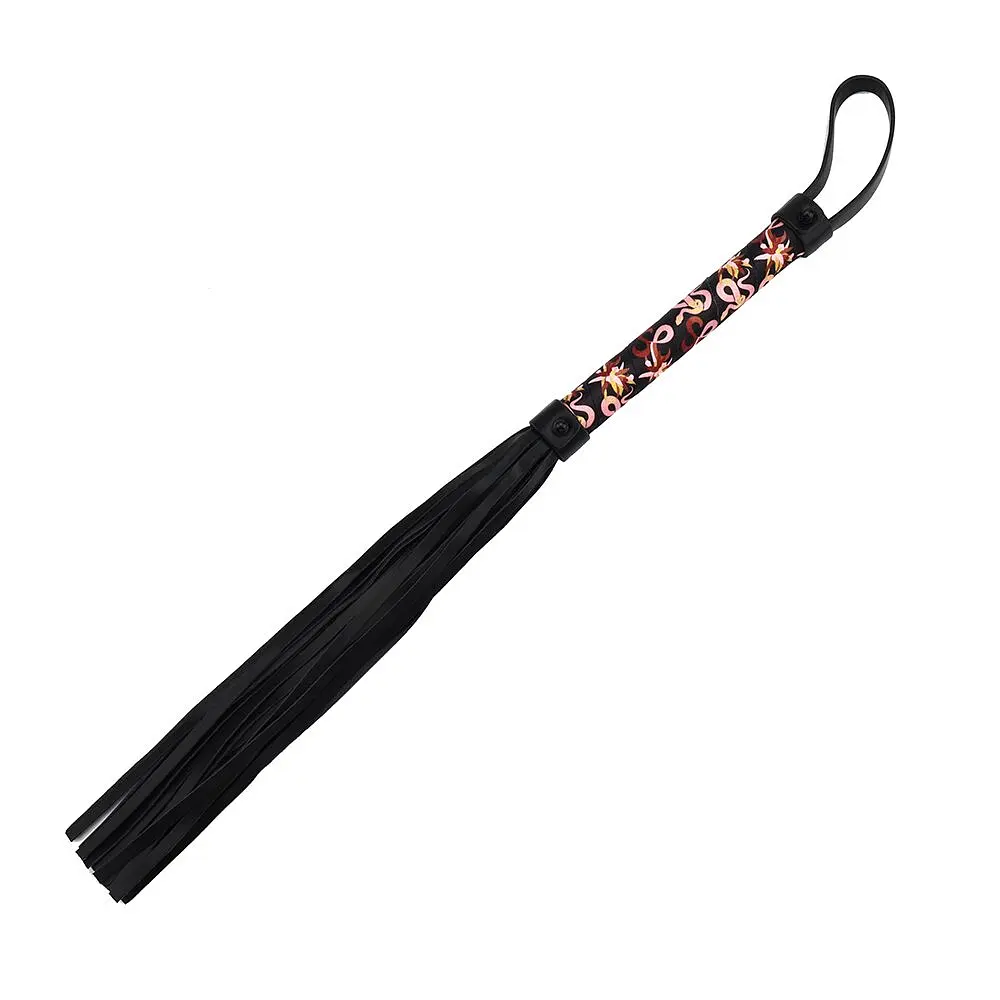 БДСМ-набір LOCKINK The Flowering Serpent Bondage Set, чорний, з малюнком у вигляді змій, 12 предметів - фото 11