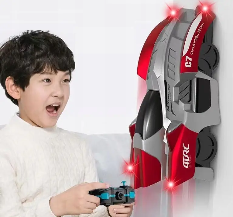 Машинка на управлении, ездящая по стенам, красная 2001111 - фото 4