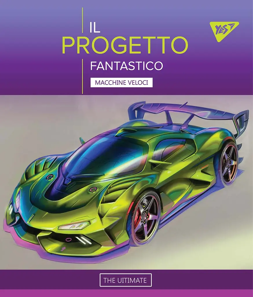 Набір зошитів Yes Fantastic cars А5 в клітинку 18 аркушів 10 шт. (765181) - фото 5