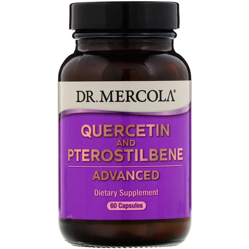 Кверцетин и птеростильбен Dr. Mercola Quercetin and Pterostilbene 60 капс