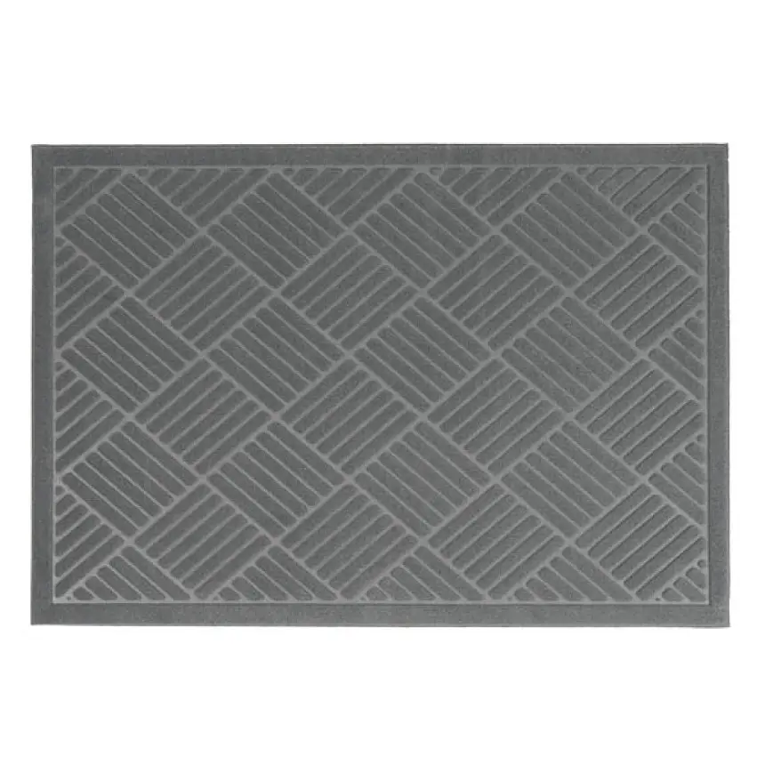 Килимок придверний Eco Fabric Смужки без кромки сірий 60 х 90 см (6090-008) - фото 3