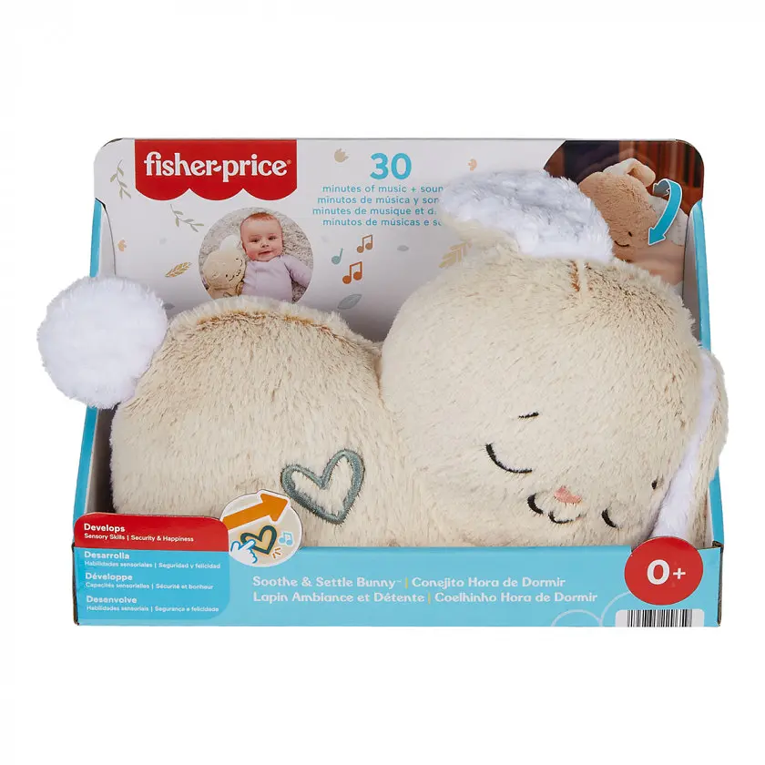 Іграшка Fisher-Price Сплячий кролик плюшевий зі звуками для малюків - фото 4
