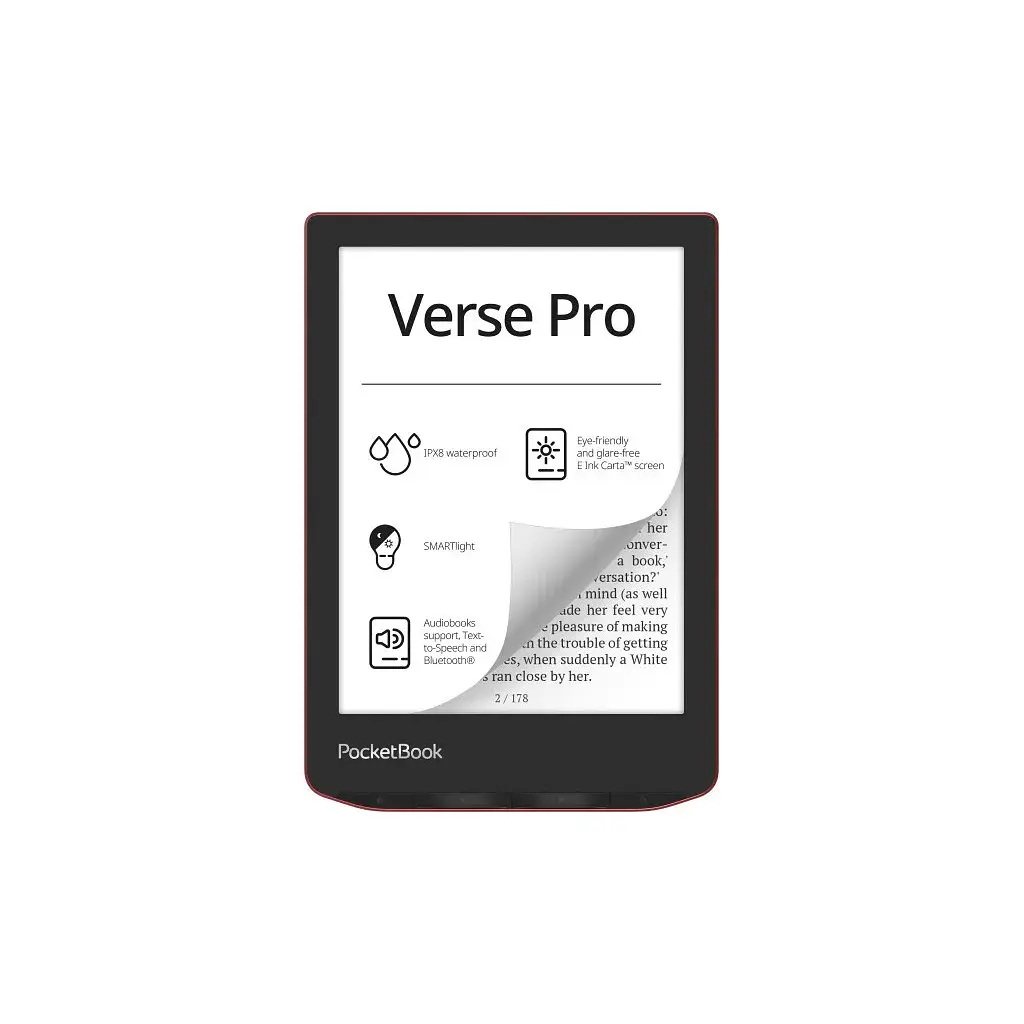 Електронна книга Pocketbook 634 Verse Pro, Passion Red (PB634-3-CIS)