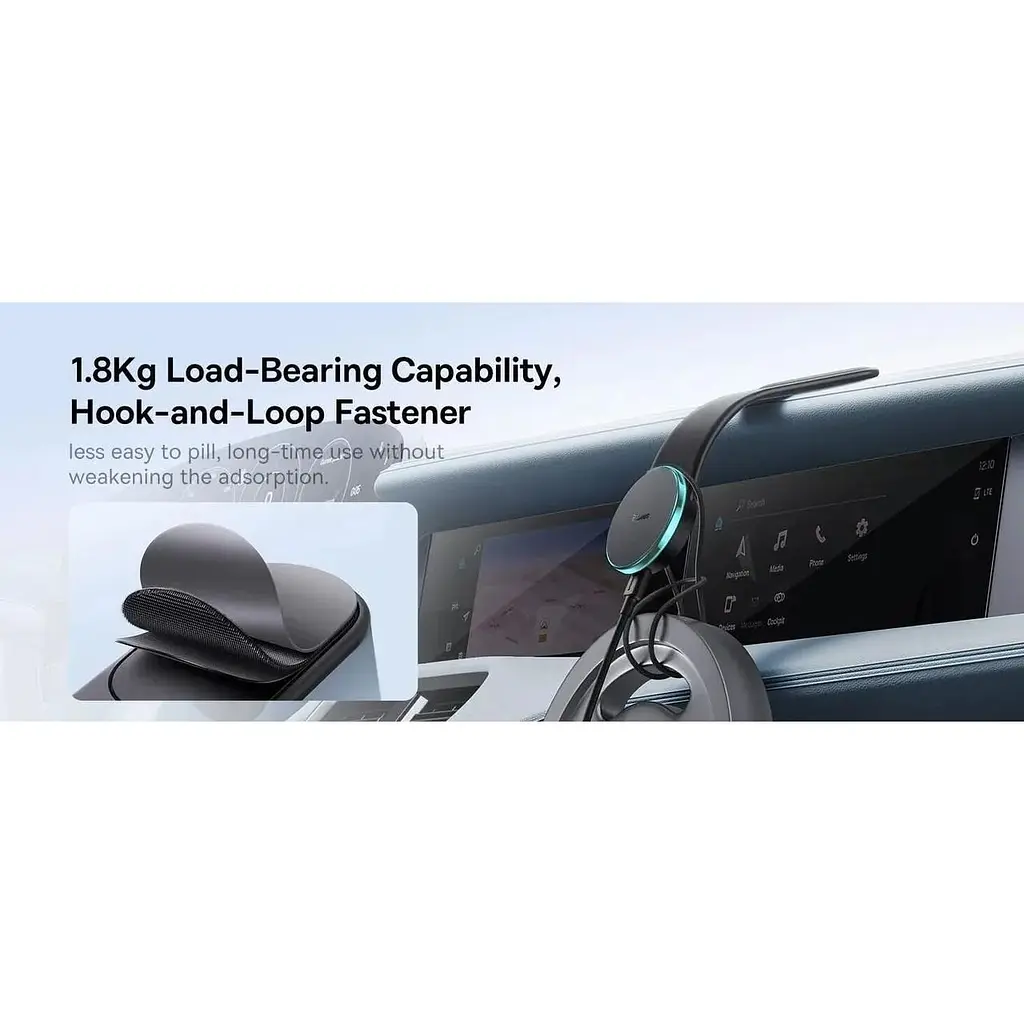 Тримач з бездротовою зарядкою Baseus C02 Pro Series 15 W (C40156000111-00) - фото 8