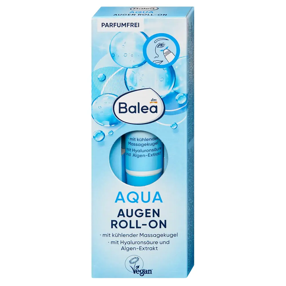 Роликовий зволожувач для очей Balea Aqua Roll-On з гіалуроном, 15 мл - фото 2