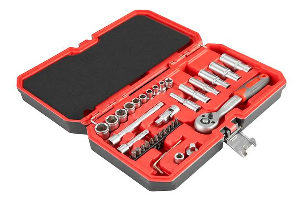 Набір інструментів Intertool Diy 36 од., 1/4" (ET-9036) - фото 3