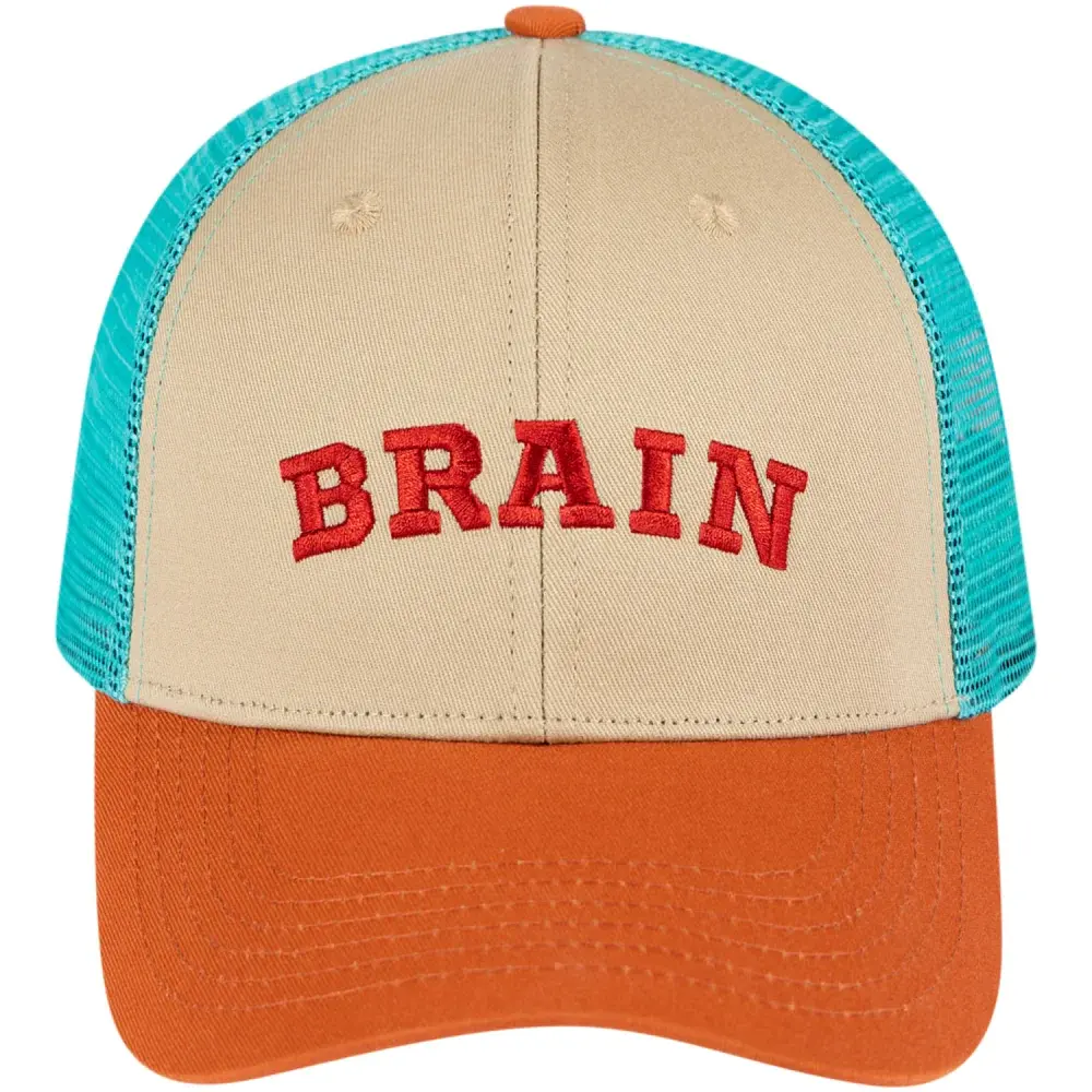 Кепка Brain Red Logo 60 Beige/coffee - фото 2
