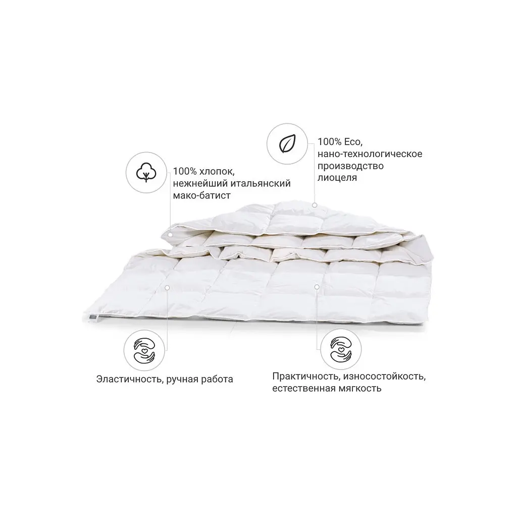 Одеяло MirSon антиаллергенное Тенсель (Modal) №1351 Luxury Exclusive Летнее 200x220 см (2200001528888) - фото 3