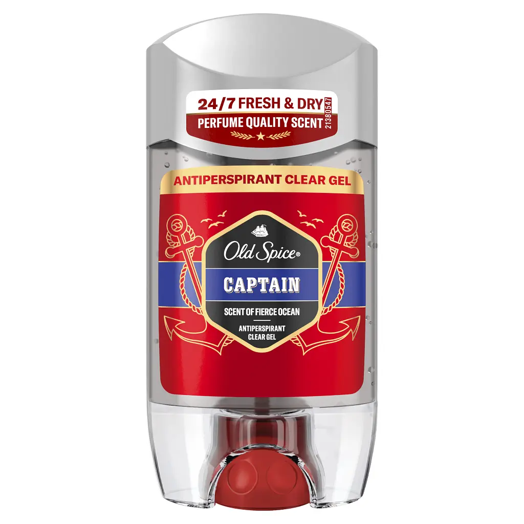 Антиперспірант Old Spice Captain Прозорий гелевий 70 мл (8006530030397)