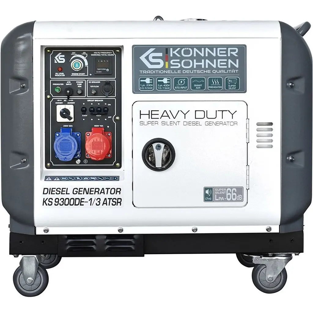 Генератор дизельний Konner&Sohnen KS 9300DE-1/3 ATSR [117116] - фото 3