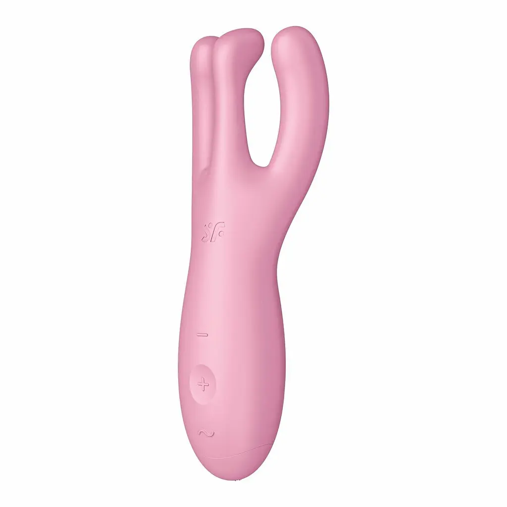 Вібратор для клітора Satisfyer Threesome 4 14 см рожевий - фото 6