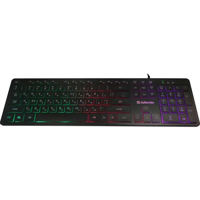 Клавіатура Defender Balance LQ LED USB UA Black (450790) - фото 2