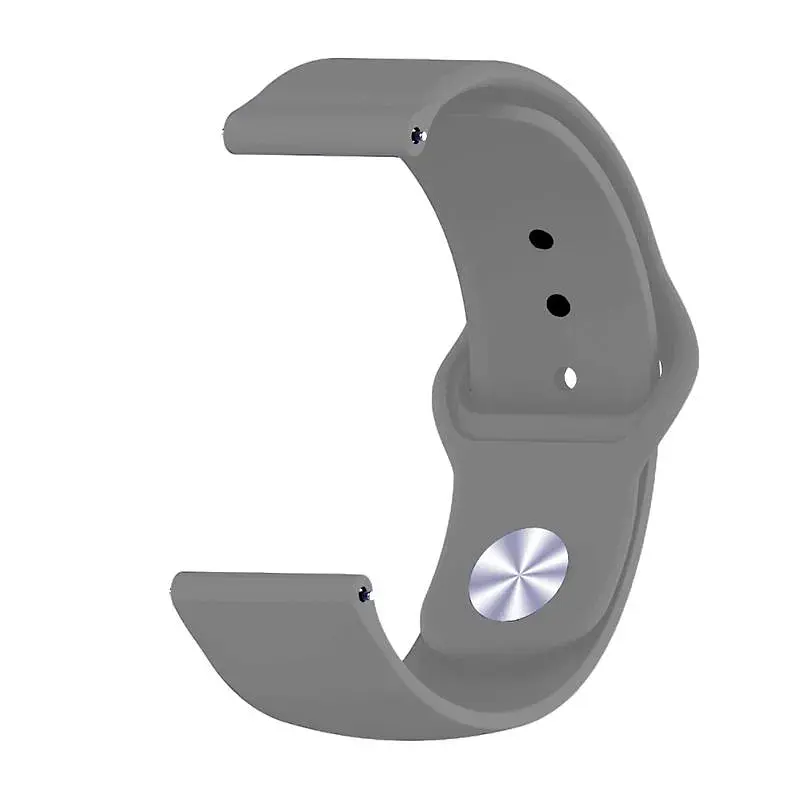 Силіконовий ремінець BeCover для Amazfit Stratos 1/2/2S/3/GTR 2/GTR 47mm/GTR Lite 47mm/Nexo/Pace Gray (706380) - фото 2